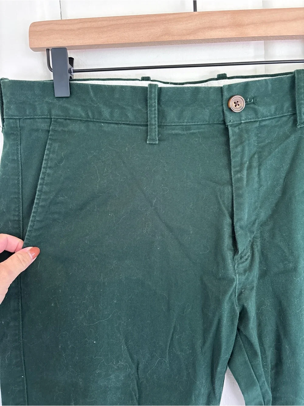 J. Crew Forest Green Flex Chino Pants